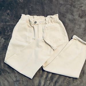 Zara Wide Leg Ruched Waist Pants